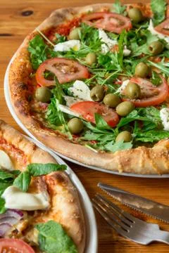 Neapolitan Pizza Stockfoto's