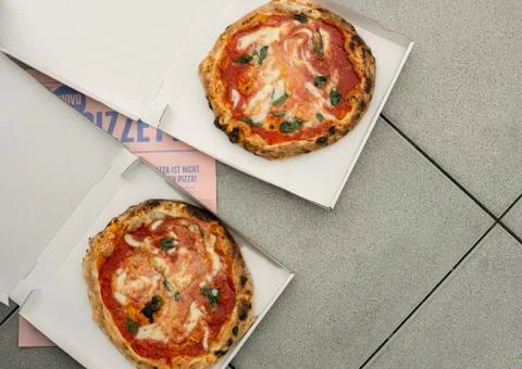 Neapolitan pizza Stock Photos