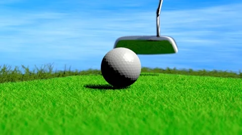 Near a golf hole Stock Footage 7747894
