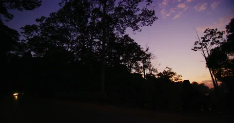 Near The North Gate During Sunset Time at Angkor Thom in Siem Reap, Cambodia Stock Footage 149303189