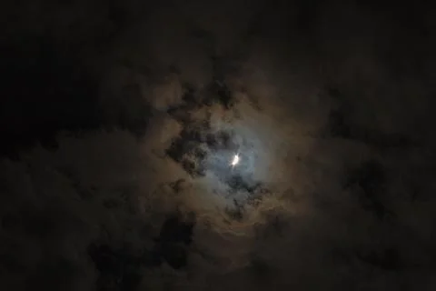 Near total eclipse of the Sun. The moon covers the sun in a solar eclipse Stock Photos
