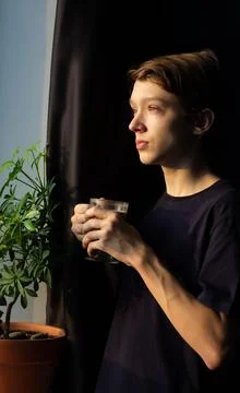 Near the window Foto stock