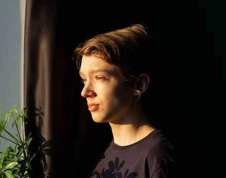 Near the window Foto stock