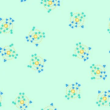 Nearest neighbors knn algorithm vector seamless pattern 스톡 일러스트