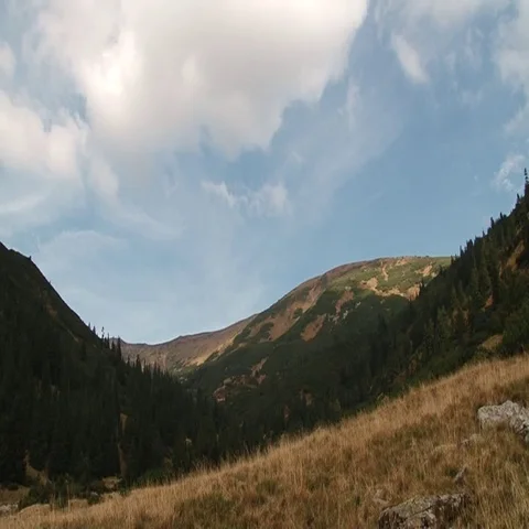 For nearly bald mountain Stock Footage 69519796