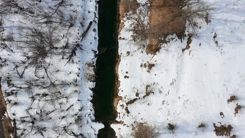 Neat flight over the river, mountain, forest. Aerial video Stock Footage 127635953