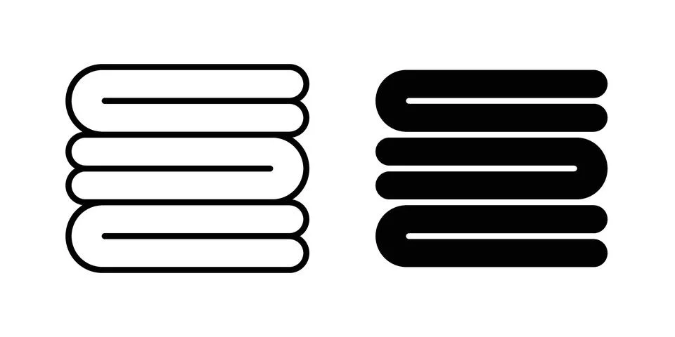 Neat fold clothes icon for web projects イラスト素材