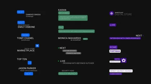 Neat Lower Thirds 스톡 After Effects