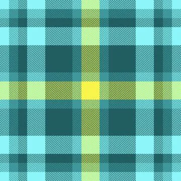 Neat seamless vector texture, 1940s check fabric textile. Choice plaid tart.. Stock Illustration