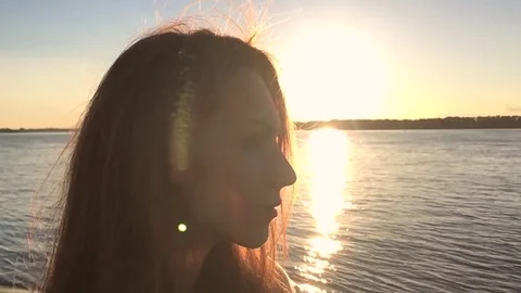 Neat on the waterfront at sunset Stock Footage 78791552