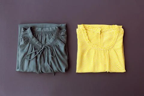 Neatly folded things Stock Photos