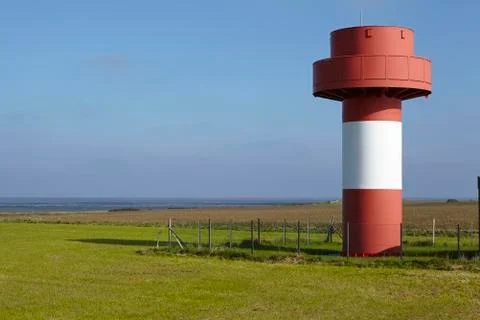 Nebel (Amrum) - Beacon fire Stock Photos