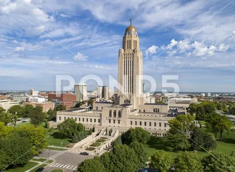 Nebraska State Capitol Building Stock Photos