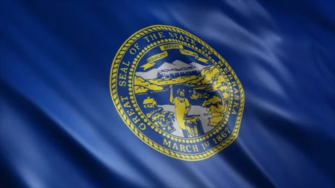 Nebraska State Flag Stock Footage 249035745