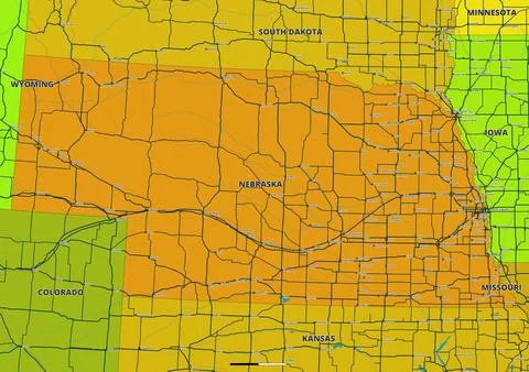Nebraska.eps Stock Illustration