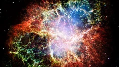 Nebula and galaxies in space. Elements of this image furnished by NASA. 스톡 일러스트