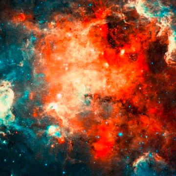 Nebula and galaxies in space. Elements of this image furnished by NASA Stock Illustration