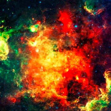 Nebula and galaxies in space. Elements of this image furnished by NASA Illustrazione stock