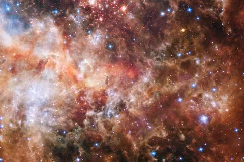 Nebula and galaxies in space. Elements of this image furnished by NASA Stockillustratie