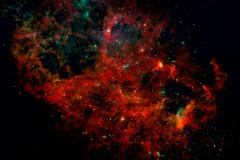 Nebula and galaxies in space. Elements of this image furnished by NASA. Stock Photos