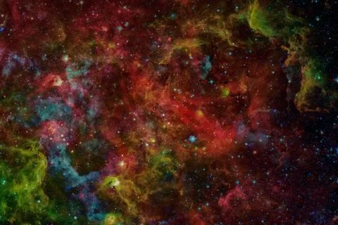 Nebula and galaxies in space. Elements of this image furnished by NASA. Foto stock
