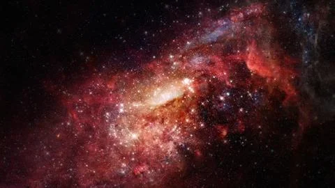 Nebula and galaxies in space. Elements of this image furnished by NASA. Foto stock