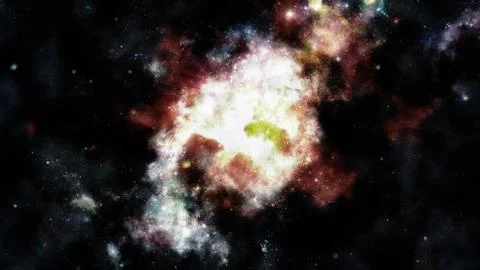 Nebula and galaxies in space. Elements of this image furnished by NASA Foto stock