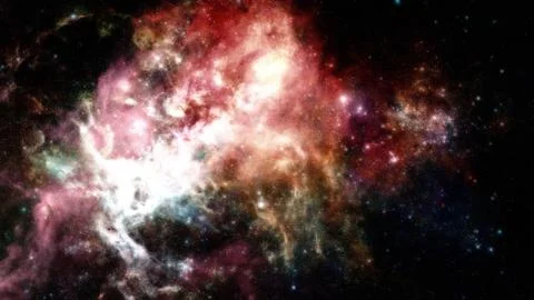 Nebula and galaxies in space. Elements of this image furnished by NASA. Stock Photos
