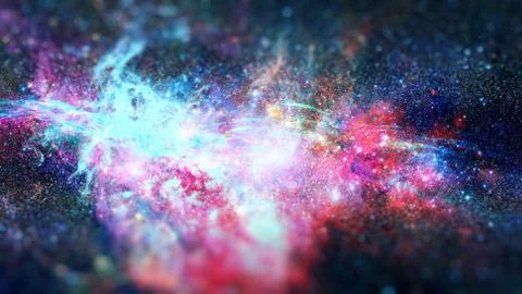 Nebula and galaxies in space. Elements of this image furnished by NASA. Foto stock