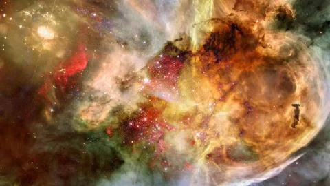 Nebula and galaxies in space. Elements of this image furnished by NASA. Stock Photos