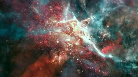 Nebula and galaxies in space. Elements of this image furnished by NASA. Foto stock