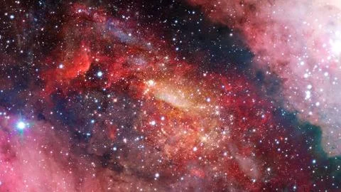 Nebula and galaxies in space. Elements of this image furnished by NASA. Foto stock