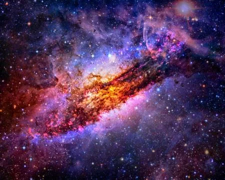 Nebula and galaxies in space. Elements of this image furnished by NASA Fotos Stock