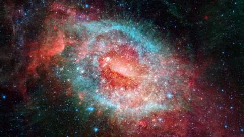 Nebula and galaxies in space. Elements of this image furnished by NASA. Stockfoto's