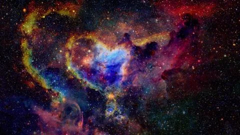 Nebula and galaxies in space. Elements of this image furnished by NASA. Stock Photos