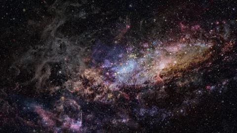Nebula and galaxies in space. Elements of this image furnished by NASA. Stock Photos