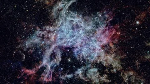 Nebula and galaxies in space. Elements of this image furnished by NASA. Foto stock