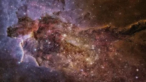 Nebula and galaxies in space. Elements of this image furnished by NASA. Foto stock