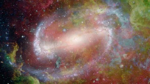 Nebula and galaxies in space. Elements of this image furnished by NASA. Stock Photos