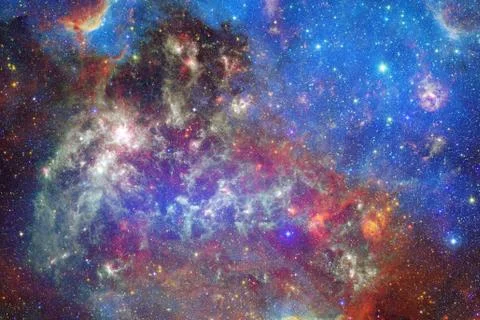 Nebula and galaxies in space. Elements of this image furnished by NASA Stock Photos