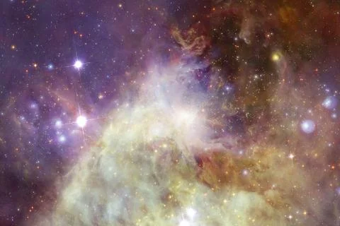 Nebula and galaxies in space. Elements of this image furnished by NASA Stock Photos