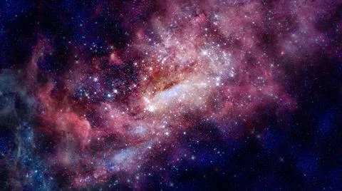 Nebula and galaxies in space. Elements of this image furnished by NASA. Ne... Stock Photos