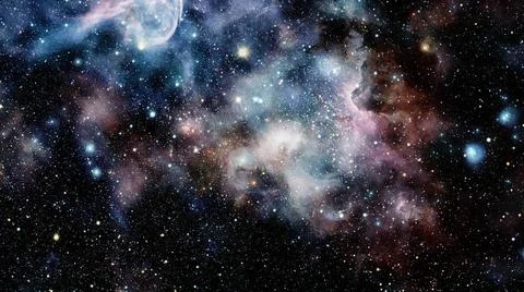 Nebula and galaxies in space. Elements of this image furnished by NASA Neb... Stock Photos