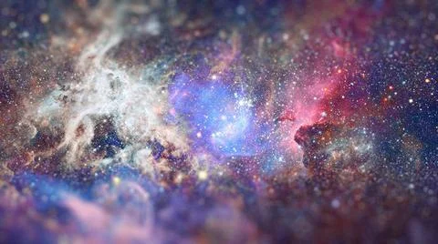 Nebula and galaxies in space. Elements of this image furnished by NASA. Ne... Stock Photos