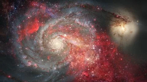 Nebula and galaxies in space. Elements of this image furnished by NASA. Ne... Stock Photos