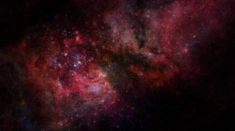 Nebula and galaxies in space. Elements of this image furnished by NASA. Ne... Foto stock