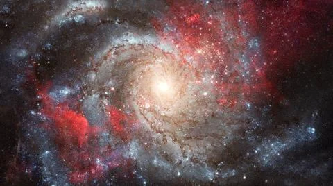 Nebula and galaxies in space. Elements of this image furnished by NASA. Ne... Stock Photos