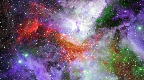 Nebula and galaxies in space. Elements of this image furnished by NASA. Ne... Stock Photos