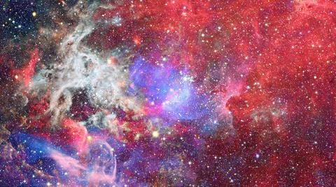 Nebula and galaxies in space. Elements of this image furnished by NASA. Ne... Stock Photos