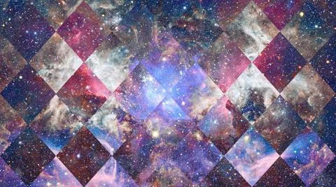 Nebula and galaxies in space. Elements of this image furnished by NASA. Ab... Foto stock